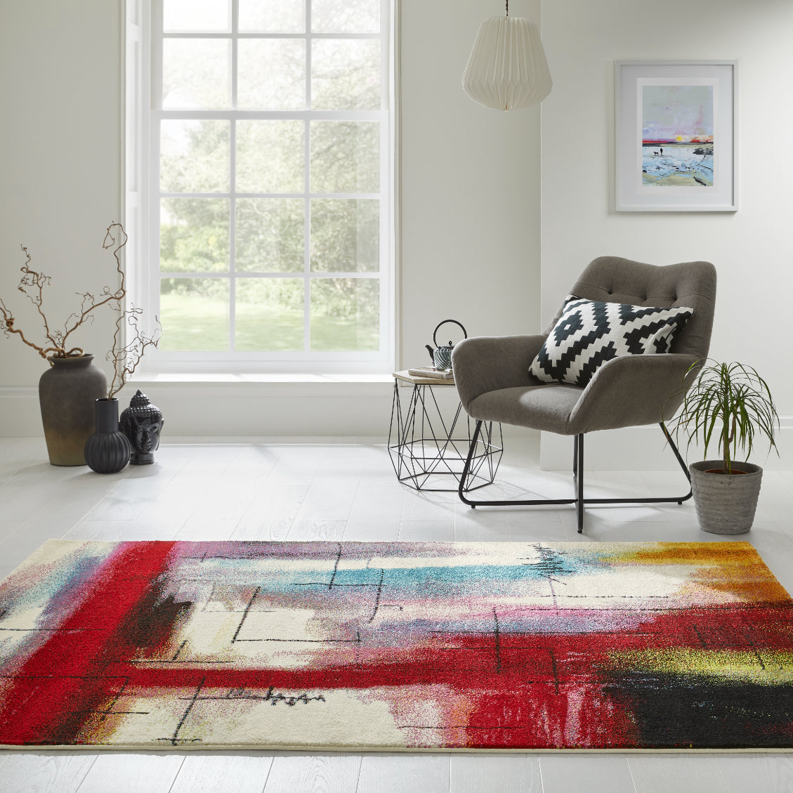Concept Looms Art Collection ART106 Multi Colour Large Rectangle Rug